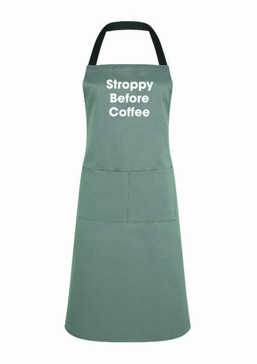 Stroppy before Coffee apron