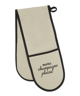 more champagne please oven gloves